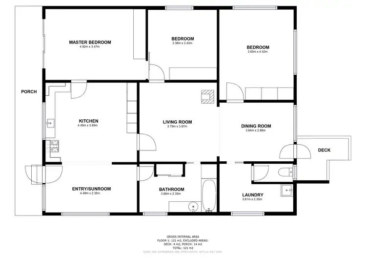 Floorplan of Homely house listing, 8 Melbourne Lane, Yackandandah VIC 3749