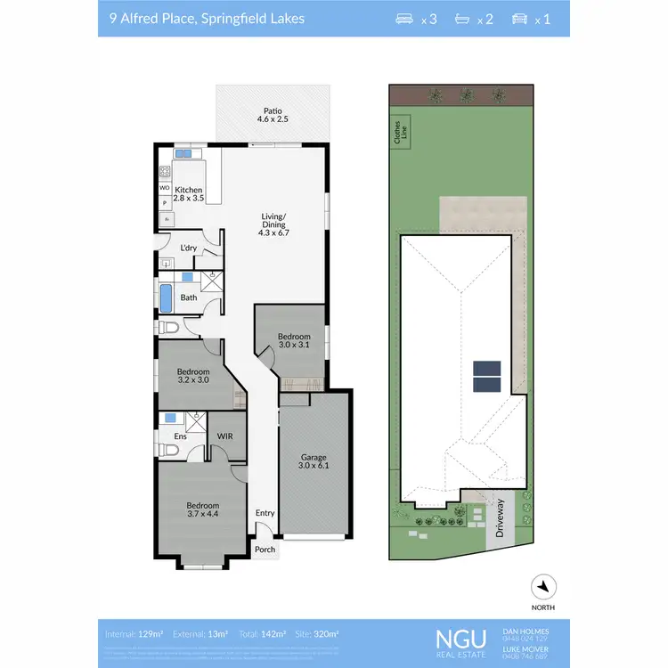 Floorplan of Homely house listing, 9 Alfred Place, Springfield Lakes QLD 4300