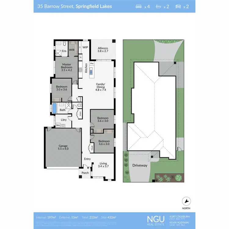 Floorplan of Homely house listing, 35 Barrow Street, Springfield Lakes QLD 4300