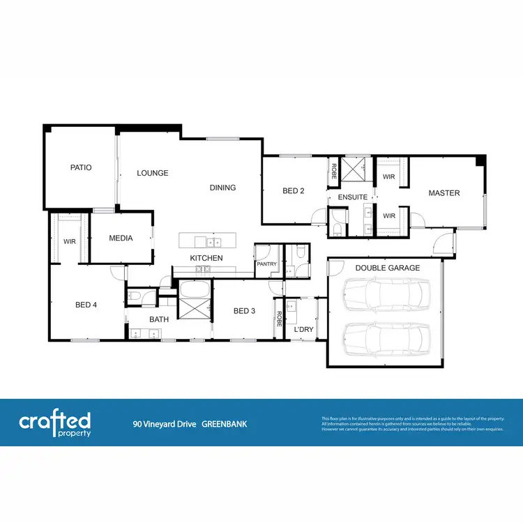 Floorplan of Homely house listing, 90 Vineyard Drive, Greenbank QLD 4124