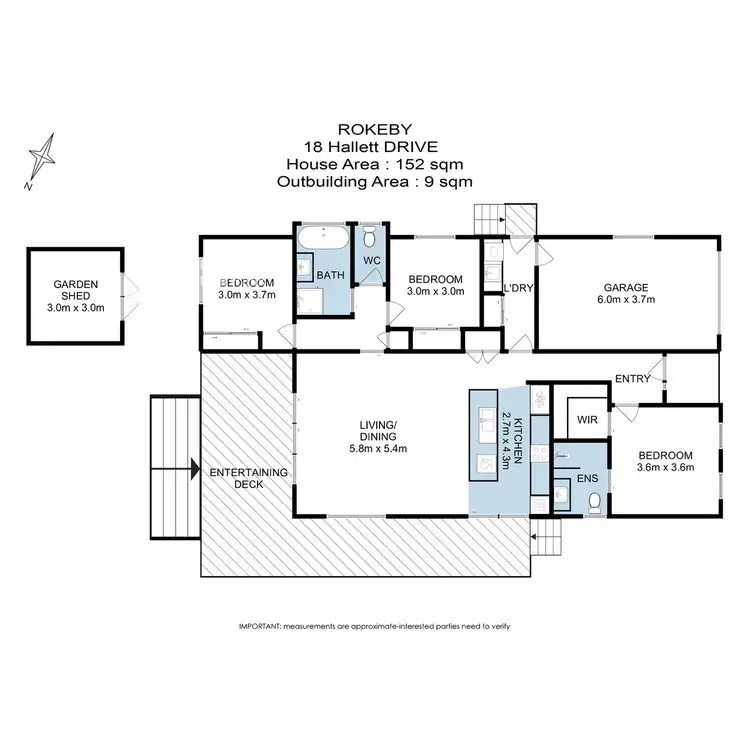 Floorplan of Homely house listing, 18 Hallett Drive, Rokeby TAS 7019