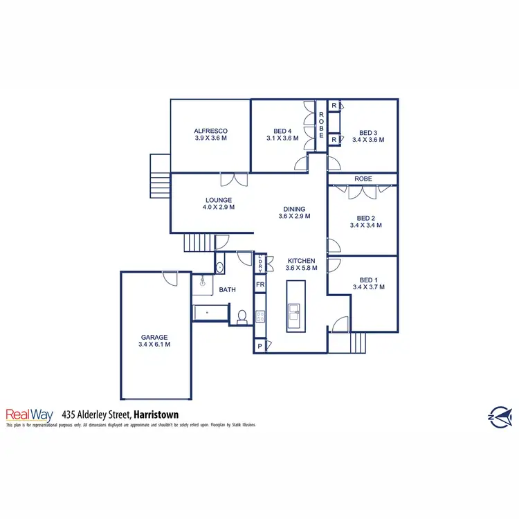 Floorplan of Homely house listing, 316/1-2 Alderley Street, Harristown QLD 4350