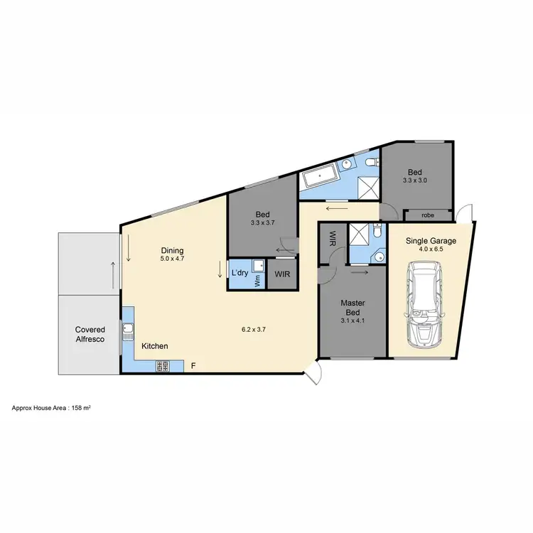 Floorplan of Homely unit listing, 3/50 Warranilla Avenue, Rosebud VIC 3939