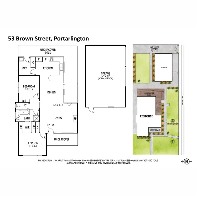Floorplan of Homely house listing, 53 Brown Street, Portarlington VIC 3223