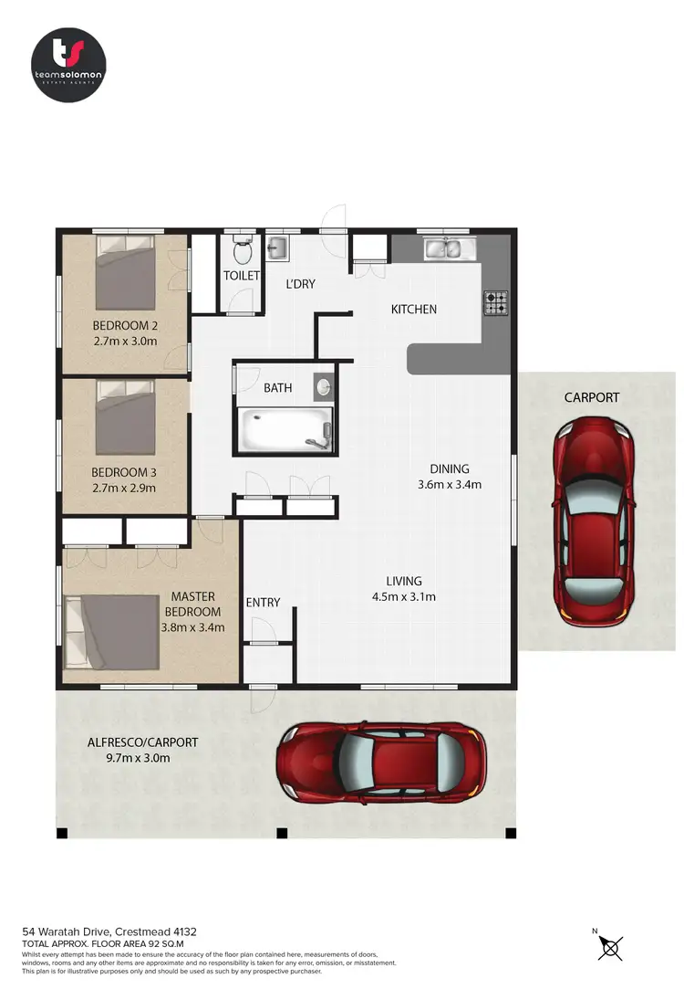 Floorplan of Homely house listing, 54 Waratah Drive, Crestmead QLD 4132