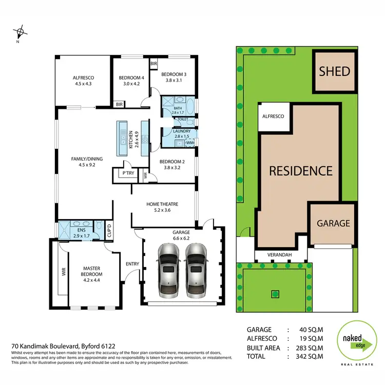 Floorplan of Homely house listing, 70 Kandimak Boulevard, Byford WA 6122