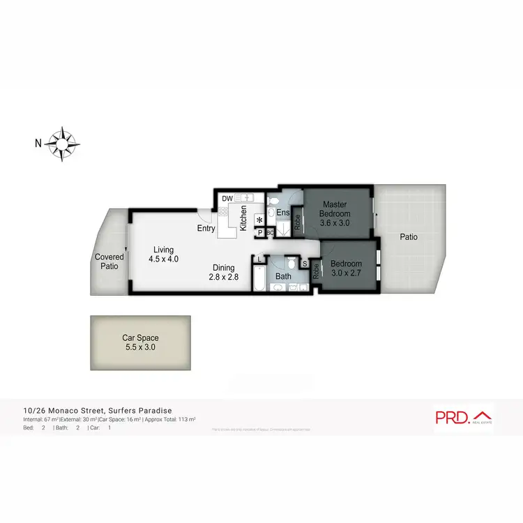 Floorplan of Homely unit listing, 10/26-28 Monaco Street, Surfers Paradise QLD 4217