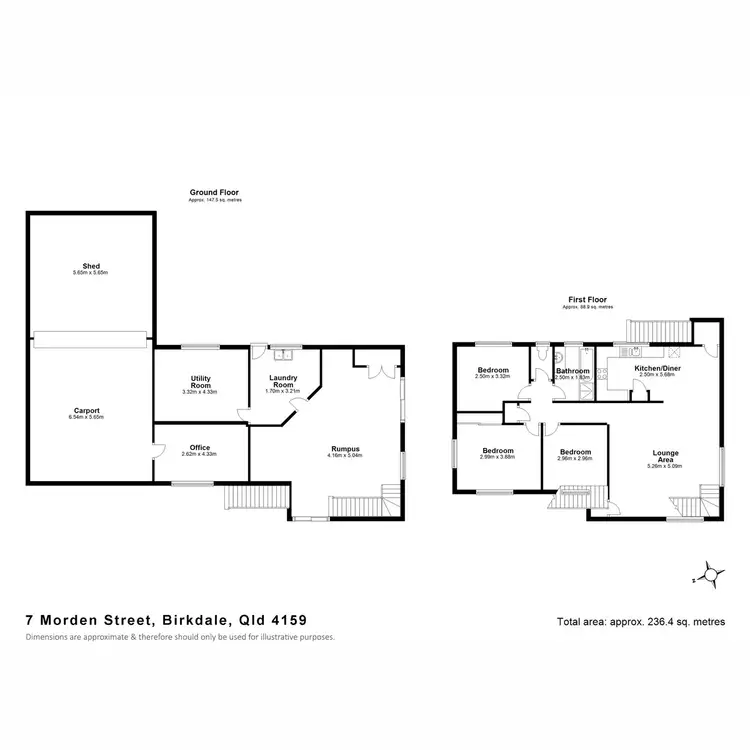 Floorplan of Homely house listing, 7 Morden Street, Birkdale QLD 4159