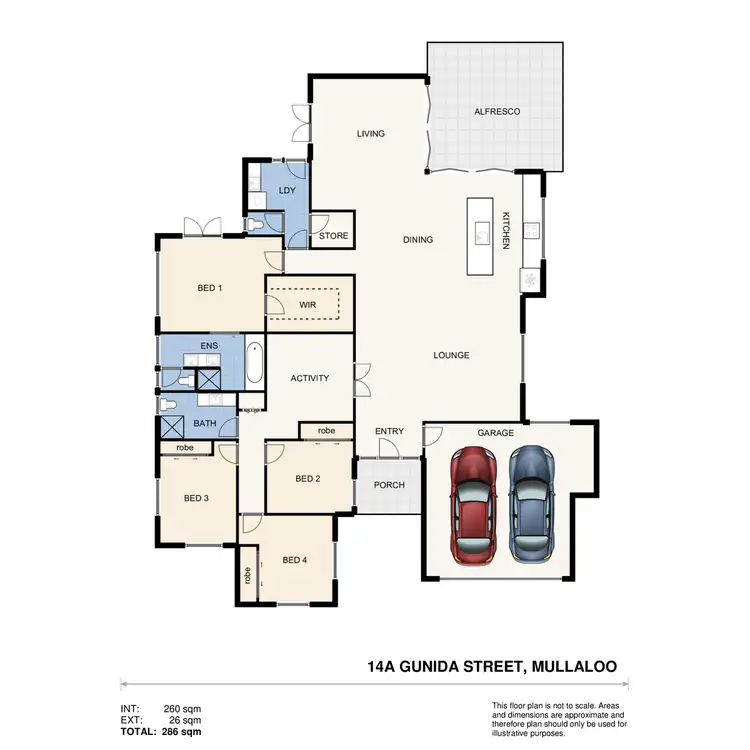 Floorplan of Homely house listing, 14A Gunida Street, Mullaloo WA 6027