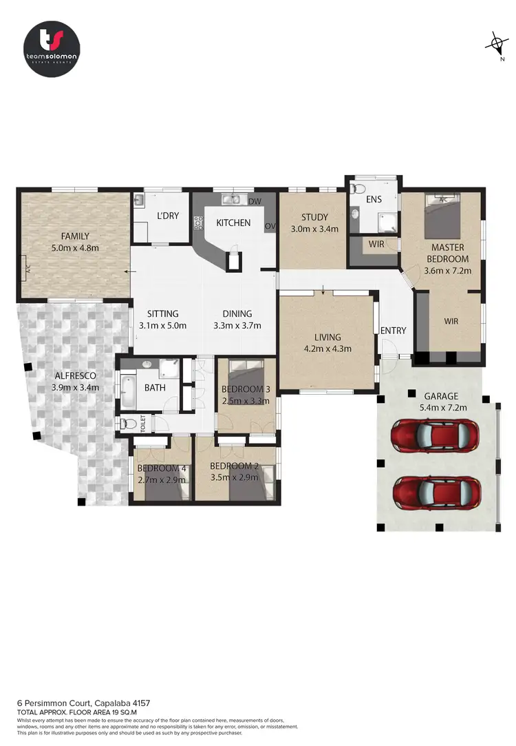 Floorplan of Homely house listing, 6 Persimmon Court, Capalaba QLD 4157