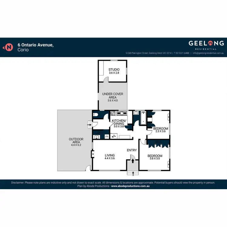 Floorplan of Homely house listing, 6 Ontario Avenue, Corio VIC 3214