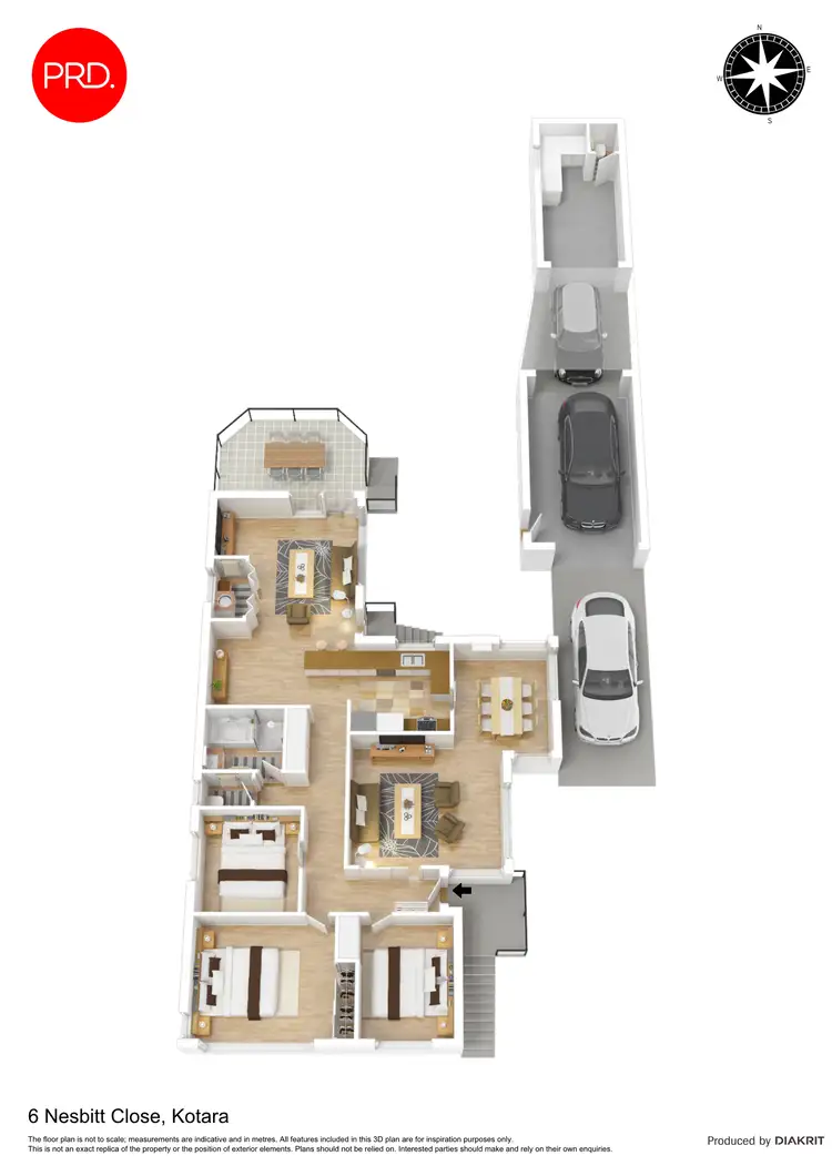 Floorplan of Homely house listing, 6 Nesbitt Close, Kotara NSW 2289