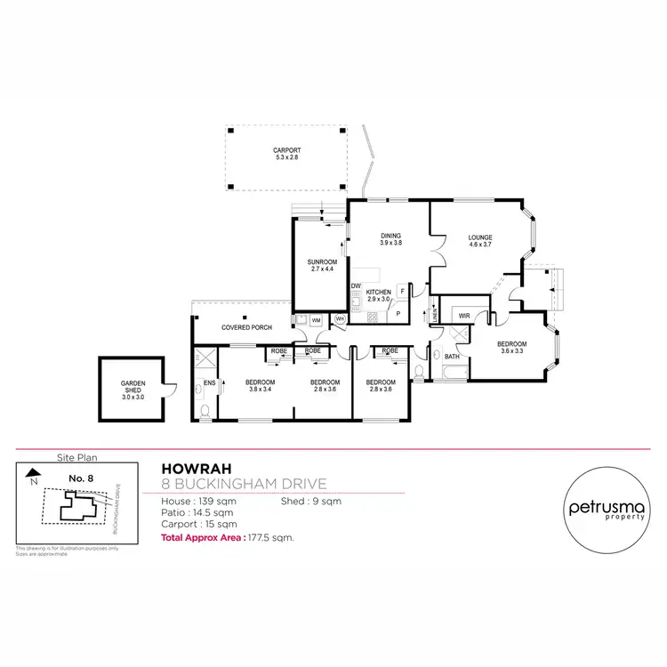 Floorplan of Homely house listing, 8 Buckingham Drive, Howrah TAS 7018
