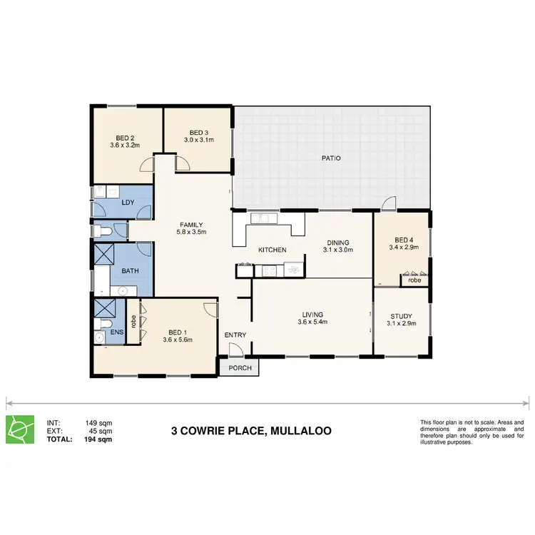 Floorplan of Homely house listing, 3 Cowrie Place, Mullaloo WA 6027