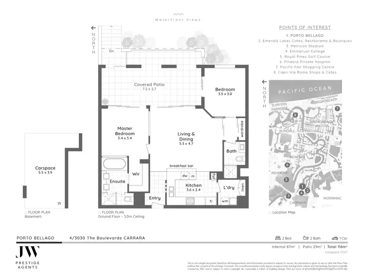 Floorplan of Homely apartment listing, 4/3030 The Boulevard, Carrara QLD 4211