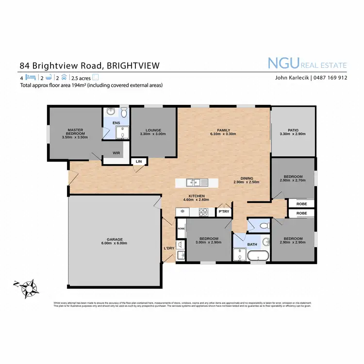 Floorplan of Homely house listing, 84 Brightview Road, Brightview QLD 4311