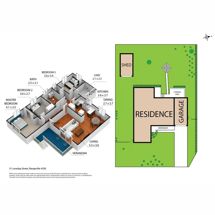 Floorplan of Homely house listing, 31 Loveday Street, Rangeville QLD 4350