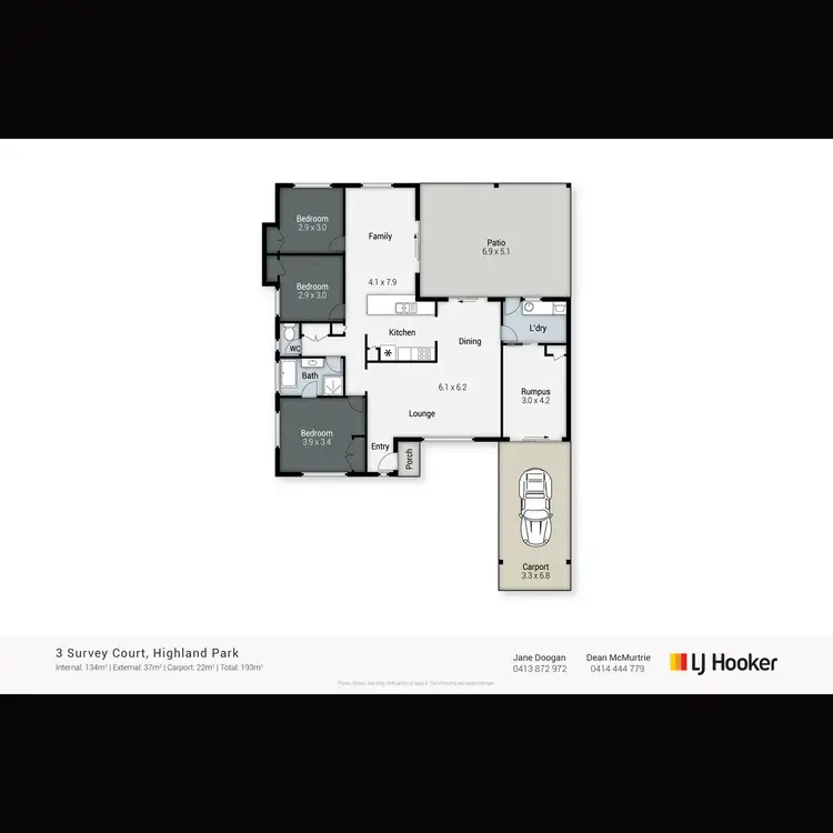 Floorplan of Homely house listing, 3 Survey Court, Highland Park QLD 4211