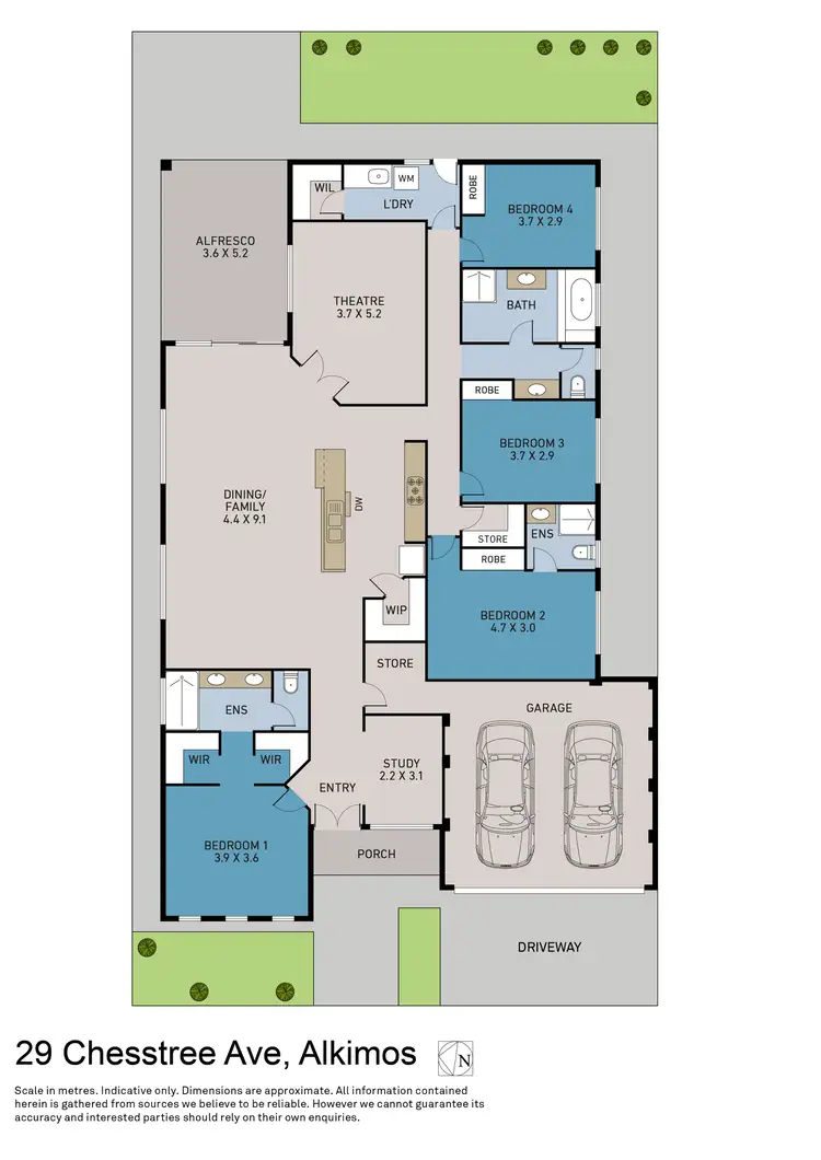 Floorplan of Homely house listing, 29 Chesstree Avenue, Alkimos WA 6038