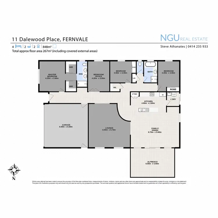 Floorplan of Homely house listing, 11 Dalewood Place, Fernvale QLD 4306