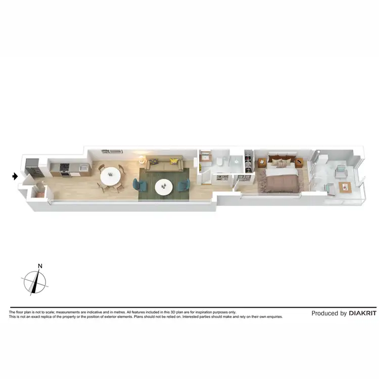 Floorplan of Homely apartment listing, 802/285 La Trobe Street, Melbourne VIC 3000