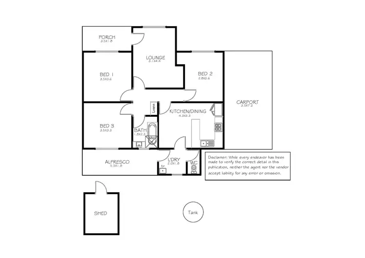 Floorplan of Homely house listing, 17 Cronin Avenue, Port Lincoln SA 5606