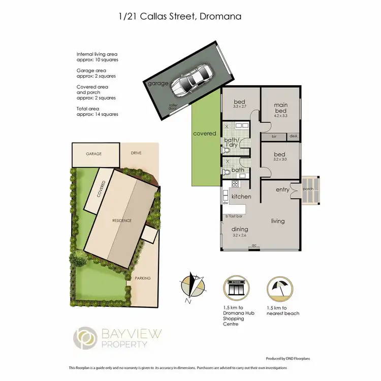 Floorplan of Homely house listing, 1/21 Callas Street, Dromana VIC 3936