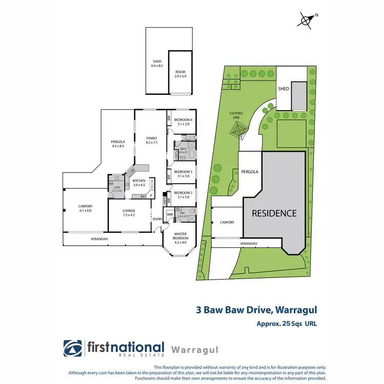 Floorplan of Homely house listing, 3 Baw Baw Drive, Warragul VIC 3820