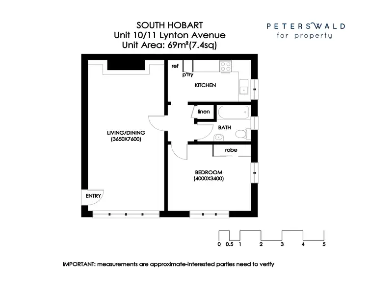 Floorplan of Homely unit listing, 10/11 Lynton Avenue, South Hobart TAS 7004