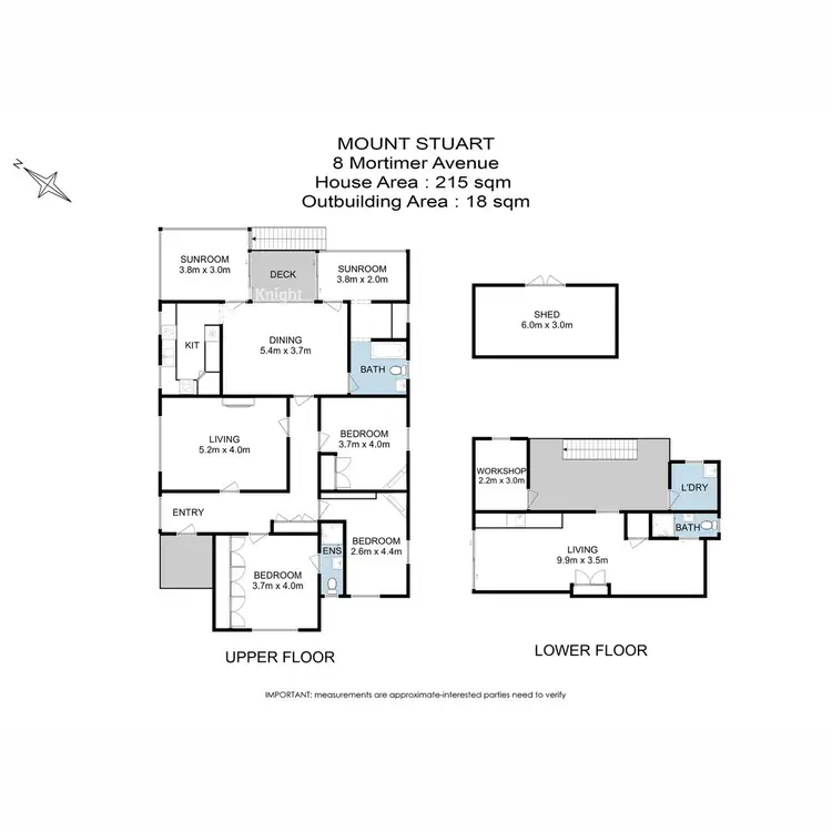 Floorplan of Homely house listing, 8 Mortimer Avenue, Mount Stuart TAS 7000