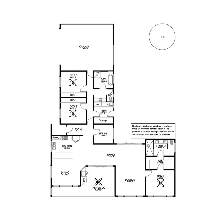 Floorplan of Homely house listing, 1 Orabanda Drive, Port Lincoln SA 5606