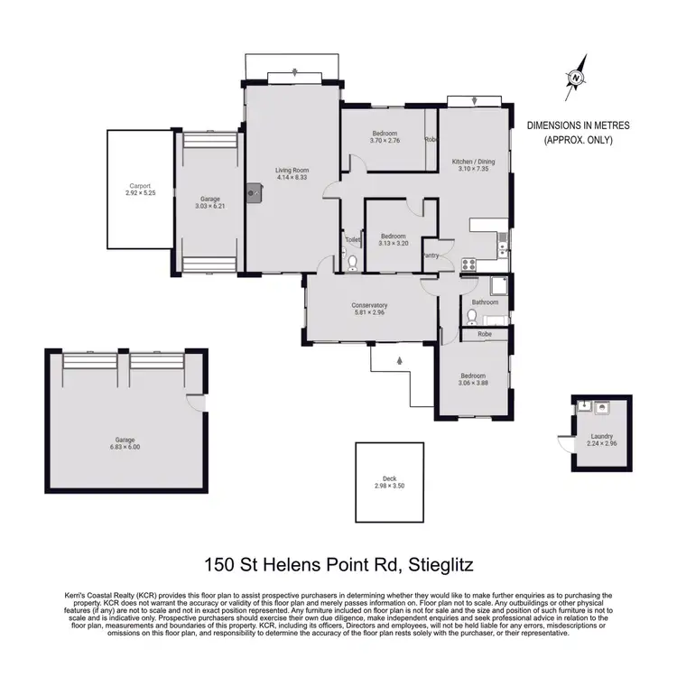 Floorplan of Homely house listing, 150 St Helens Point Road, Stieglitz TAS 7216