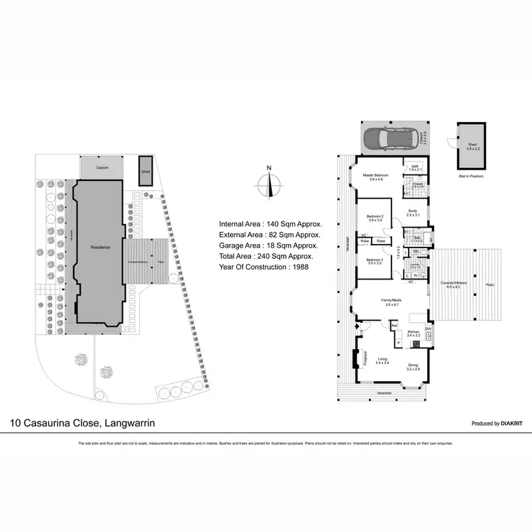 Floorplan of Homely house listing, 10 Casuarina Close, Langwarrin VIC 3910