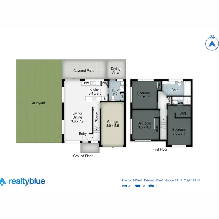 Floorplan of Homely townhouse listing, 2/4 Burleigh Glen Court, Burleigh Heads QLD 4220