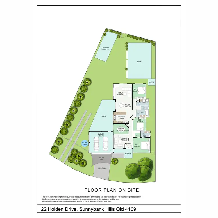 Floorplan of Homely house listing, 22 Holden Drive, Sunnybank Hills QLD 4109