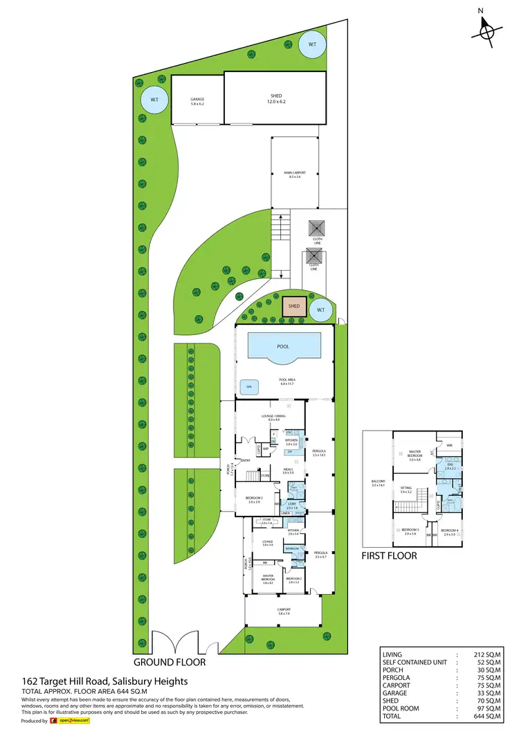 Floorplan of Homely house listing, 162 Target Hill Road, Greenwith SA 5125