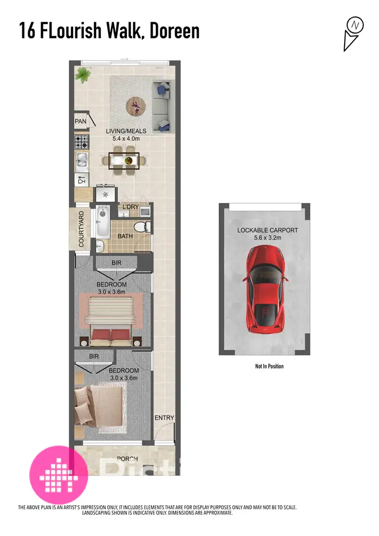Floorplan of Homely house listing, 16 Flourish Walk, Doreen VIC 3754