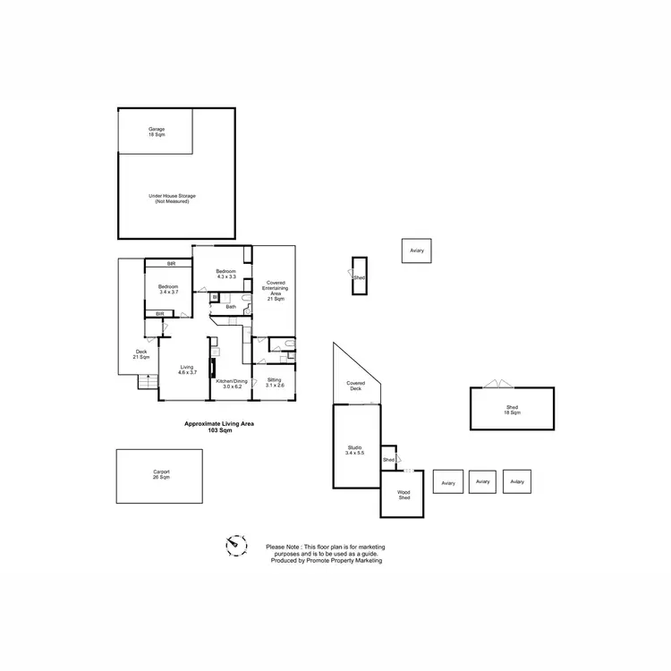 Floorplan of Homely house listing, 16 Montagu Crescent, New Norfolk TAS 7140