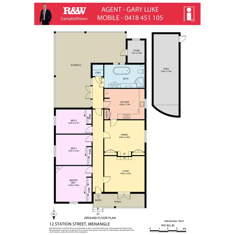 Floorplan of Homely house listing, 12 Station Street, Menangle NSW 2568