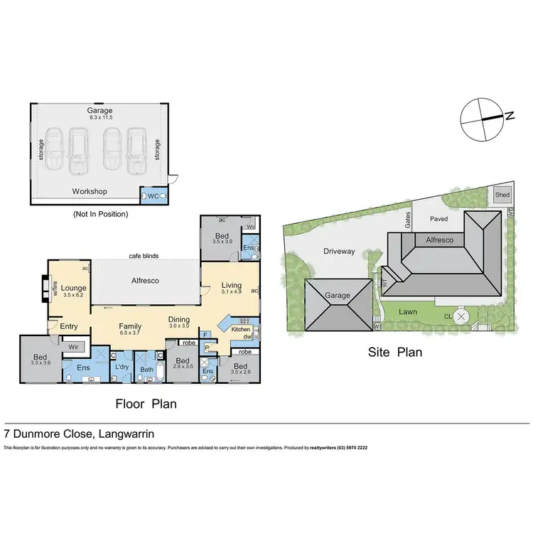 Floorplan of Homely house listing, 7 Dunmore Close, Langwarrin VIC 3910