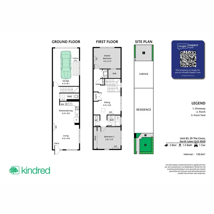 Floorplan of Homely townhouse listing, 83/25 The Corso, North Lakes QLD 4509