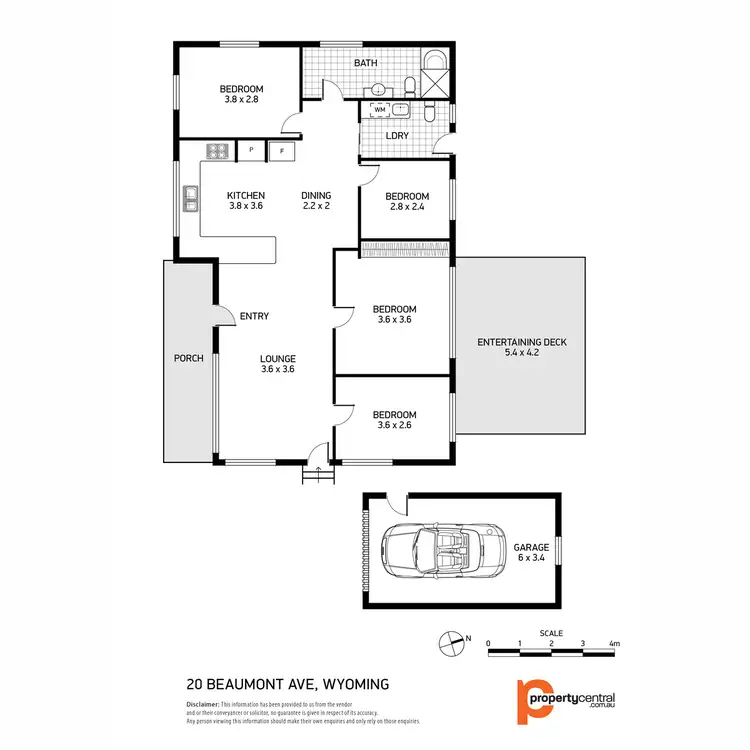 Floorplan of Homely house listing, 20 Beaumont Avenue, Wyoming NSW 2250