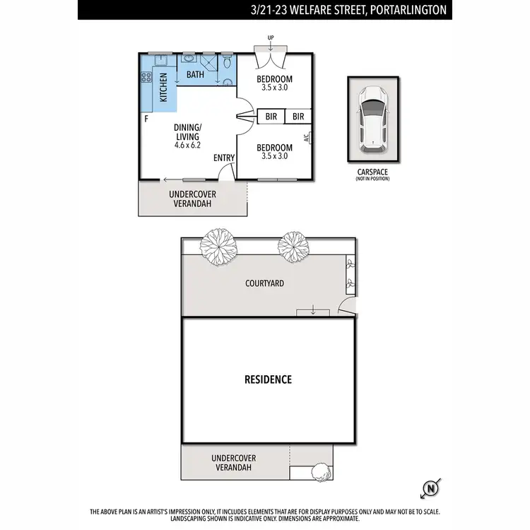 Floorplan of Homely unit listing, 3/21-23 Welfare Street, Portarlington VIC 3223