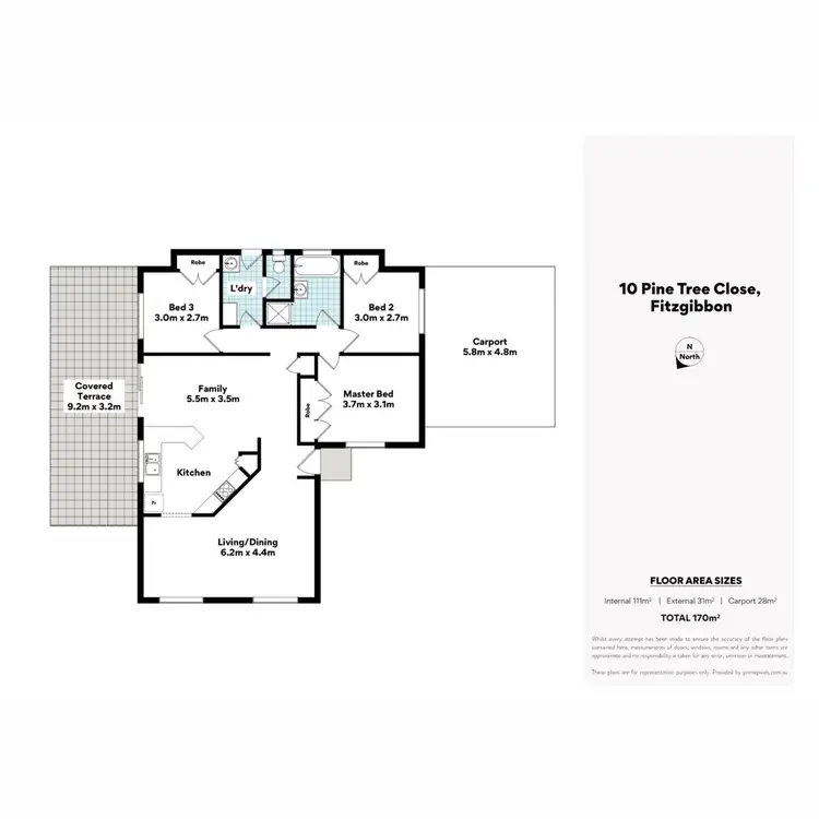 Floorplan of Homely house listing, 10 Pine Tree Close, Fitzgibbon QLD 4018