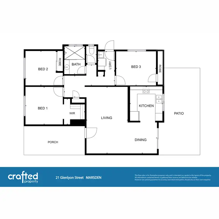 Floorplan of Homely house listing, 21 Glenlyon Street, Marsden QLD 4132