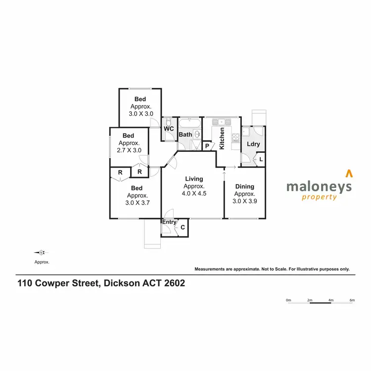 Floorplan of Homely house listing, 110 Cowper Street, Dickson ACT 2602