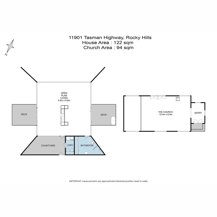Floorplan of Homely house listing, 11901 Tasman Highway, Rocky Hills TAS 7190