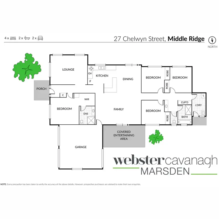 Floorplan of Homely house listing, 27 Chelwyn Street, Middle Ridge QLD 4350