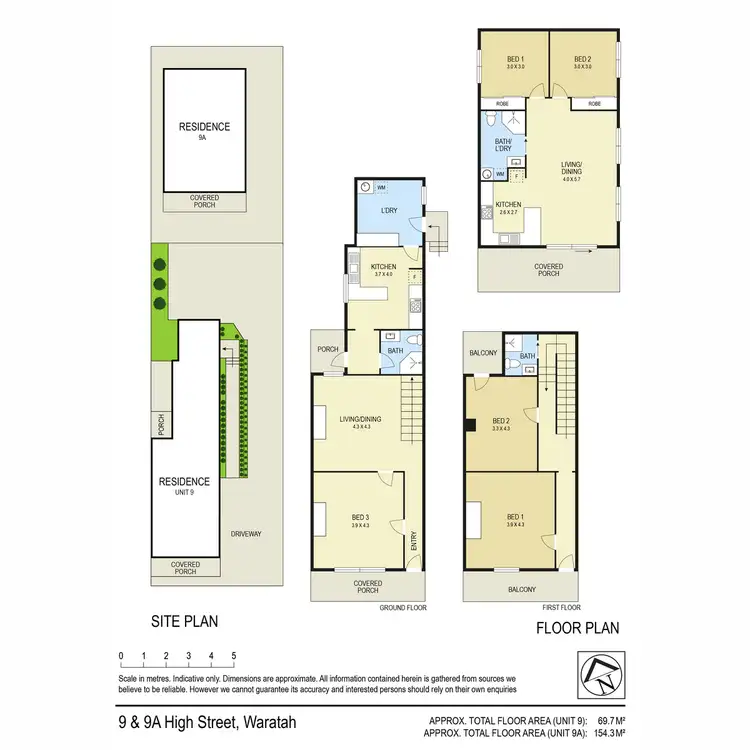 Floorplan of Homely house listing, 9 & 9A High Street, Waratah NSW 2298