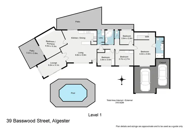 Floorplan of Homely house listing, 39 Basswood Street, Algester QLD 4115